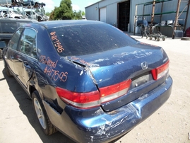 2003 HONDA ACCORD LX BLUE 4DR 2.4L VTEC AT A17595